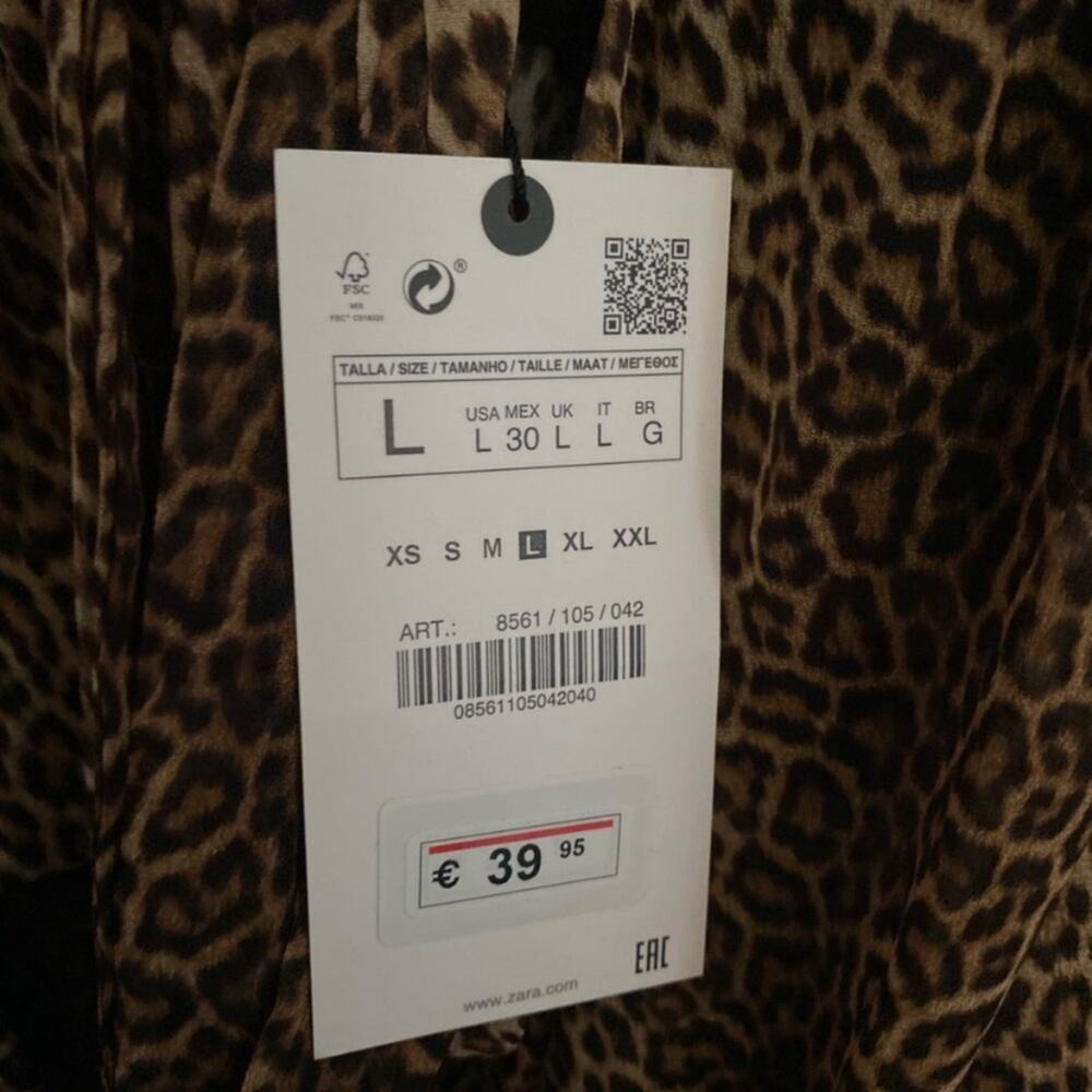 Zara Animal print dress - Picture 9 of 12